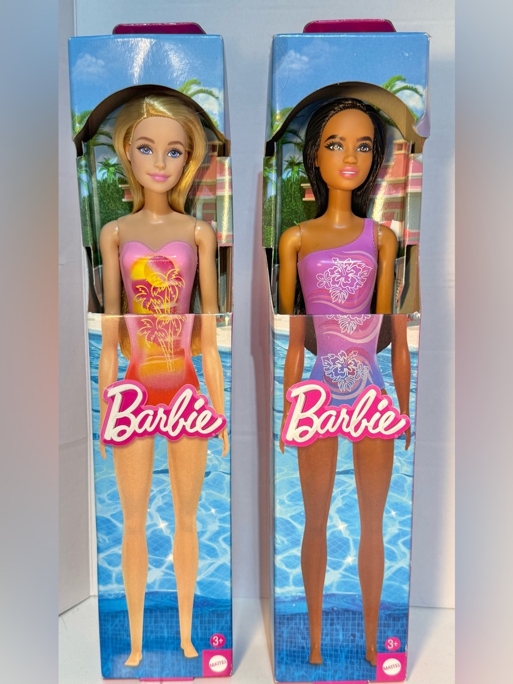 Mattel Barbie Beach Doll [Dark Brown Hair And BARBIE DOLL Blonde new